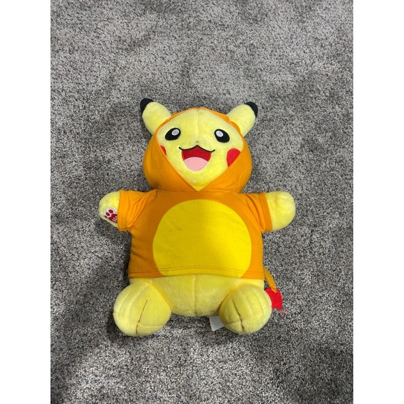 Build-A-Bear Other - Build-A-Bear Pikachu Charizard Hoodie Plush Pokemon 17 Inch Yellow Orange Wings